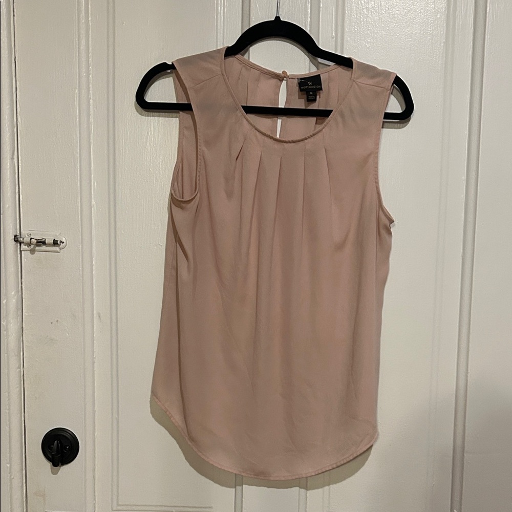 Worthington Blush Sleeveless Blouse (Pick 3 for $15)